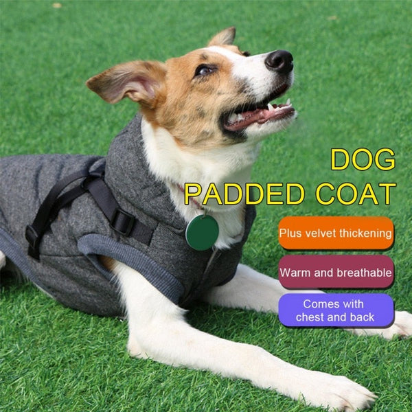 Fleece Padded Adjustable Dog Harness Coat